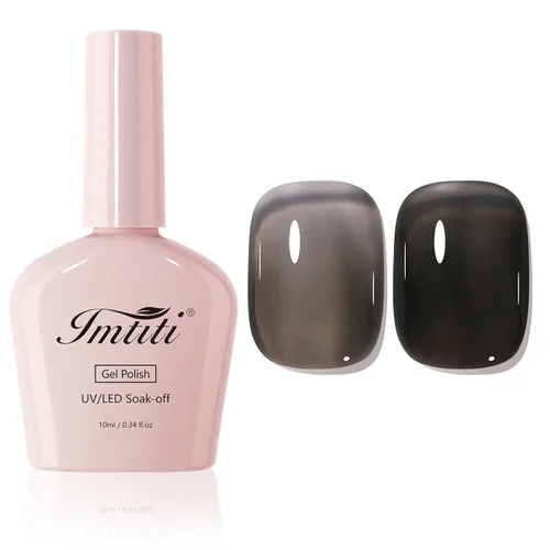 Miniatura 28 de Esmalte de uñas en gel color rosa transparente, 15ml, color rosa translúcido Jelly, esmalte de uñas en gel UV/LED que se absorbe para manicura