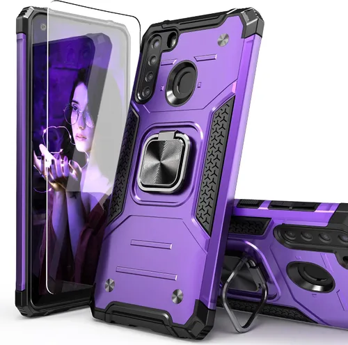 Miniatura 16 de Funda para Galaxy A15 con protector de pantalla negro para hombres y niños, cubierta híbrida de prueba de caídas con soporte para tarjeta de montaje