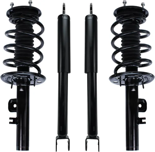 Miniatura 51 de Detroit Axle - Amortiguadores de puntales RWD para Infiniti G35 03-06, 2 amortiguadores traseros, 2 puntales delanteros y muelles helicoidales 2003