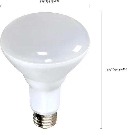 Miniatura 3 de Satco Bombilla mediana S9022 con acabado blanco, 5.13 pulgadas
