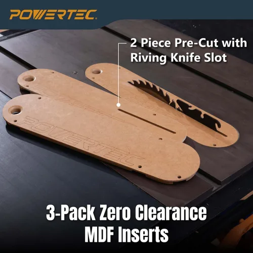 Miniatura 7 de POWERTEC Table Saw Insert Compatible with Cast Iron Table Saw