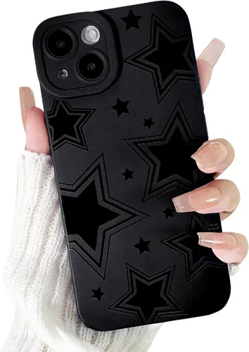 Miniatura 19 de Lovmooful Funda compatible con iPhone 13, bonito diseño de hongos negros para niñas y mujeres, TPU suave a prueba de golpes, protector femenino