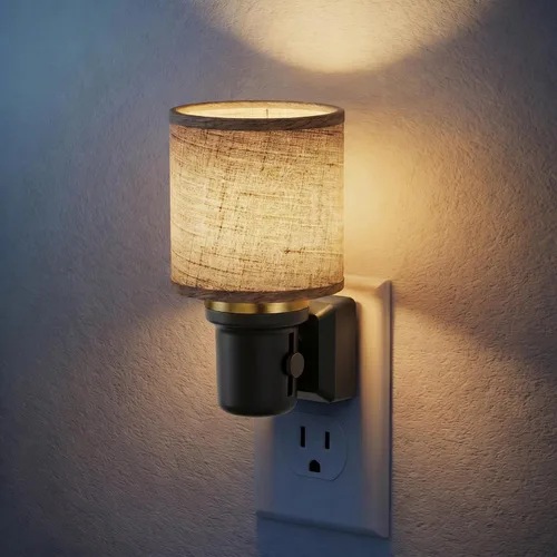 Miniatura 31 de JandCase Luz Nocturna de Vela, Luces Nocturnas que se Enchufan a la Pared, Blanco Suave 3000K, Brillo Ajustable 0-100LM, Sensor de Anochecer a