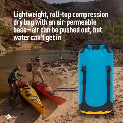 Miniatura 2 de Sea to Summit eVac Bolsa de compresión impermeable, saco de compresión impermeable, 5 litros, gris de alta resistencia talle alto Gris