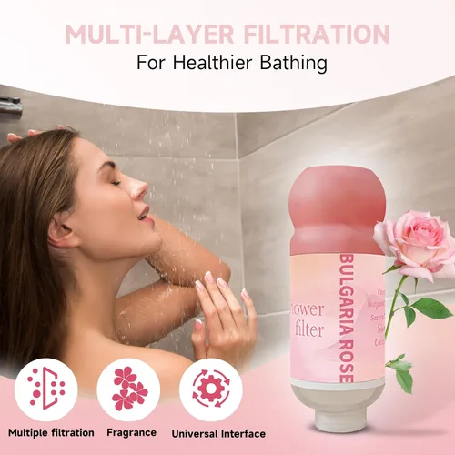 Miniatura 6 de Filtro de ducha con vitamina C para agua dura, purificador suavizante de aromaterapia, terapia de aromaterapia, fácil instalación, piel y cabello