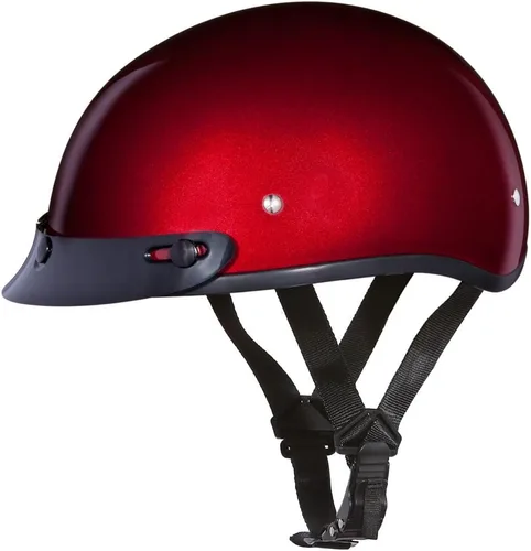 Miniatura 40 de Daytona Helmets - Medio casco de motocicleta con diseño de calavera y huesos cruzados – Aprobado DOT [Gráficos]