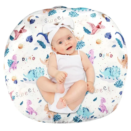 Miniatura 8 de DILIMI Funda para tumbona para recién nacido, ultra suave y cómoda, funda extraíble para almohada de tumbona infantil, granja (almohada no incluida)