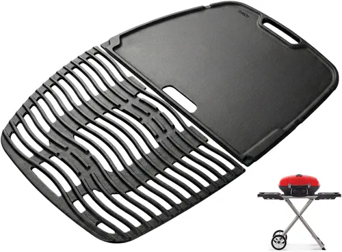 Miniatura 11 de Rejillas de hierro fundido para parrilla de gas Napoleon All TravelQ 285, para Napoleon Travelq Pro 285 Accesorios Pro285x, PRO285X-BK, PRO285