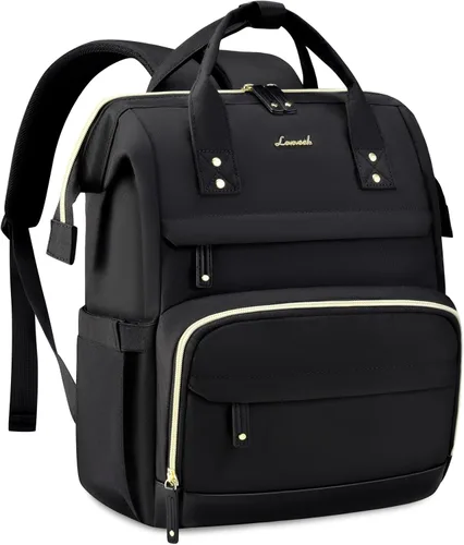 Miniatura 35 de LOVEVOOK Mochila para Laptop para Mujeres, Mochilas de Trabajo y Negocios de 17 Pulgadas Bolso con Gran Capacidad, Bolsa de Enfermera Impermeable