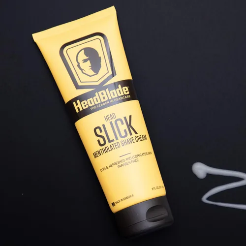 Miniatura 7 de Crema de afeitar HeadBlade HeadSlick 8 oz para un afeitado suave de cabeza para hombres calvos, ayuda con la irritación, enrojecimiento y quemaduras