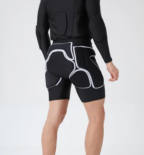 Miniatura 2 de Pantalones cortos de impacto para snowboard, pantalones cortos de protección acolchados para baloncesto, ciclismo, equitación, paintball, fútbol