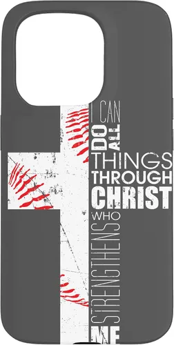 Miniatura 14 de Baseball Phone Case Christian Bible Verse Philippians 4:13 Case for iPhone 17