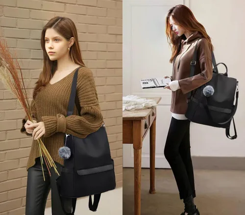Miniatura 2 de go-done Mochila para mujer, Negro-negro, Moda