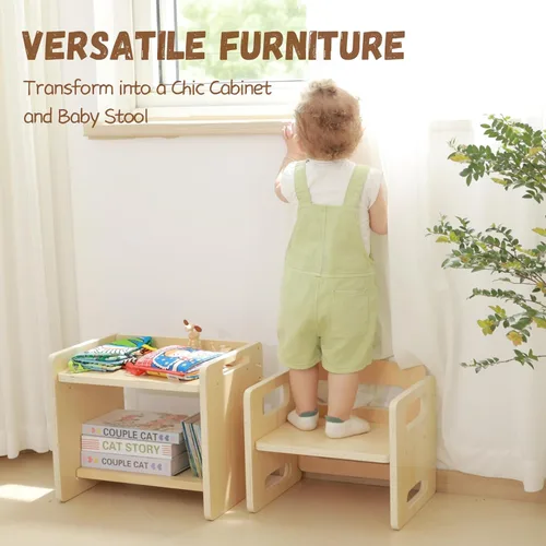 Miniatura 5 de bpmfkid Juego de Mesa y Silla de Destete Montessori - Diseño Ajustable para Niños Pequeños, Ideal para las Comidas, el Aprendizaje y el Juego De