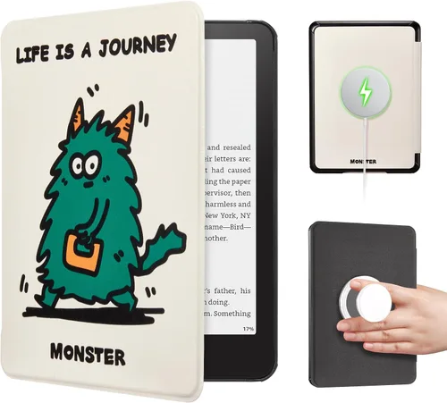 Miniatura 21 de CoBak Funda para Todos los Kindle Nuevos de 6 Pulgadas 2024 y 2022 (11ª Generación) - Cubierta Inteligente de Cuero PU, Suspensión y Activación
