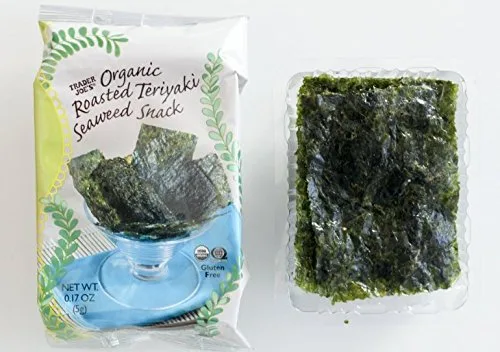 Miniatura 2 de Trader Joe's Bocadillo de algas teriyaki tostadas orgánicas (paquete de 6)