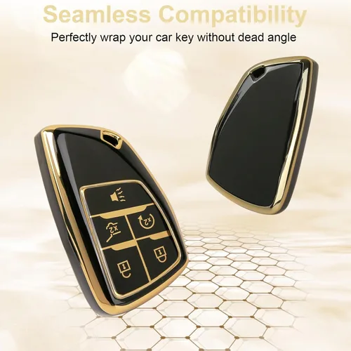 Miniatura 3 de Funda para llavero Sierra, carcasa de TPU suave para llavero para Chevy Suburban Tahoe GMC Yukon Denali Silverado Buick Enclave 2021-2025