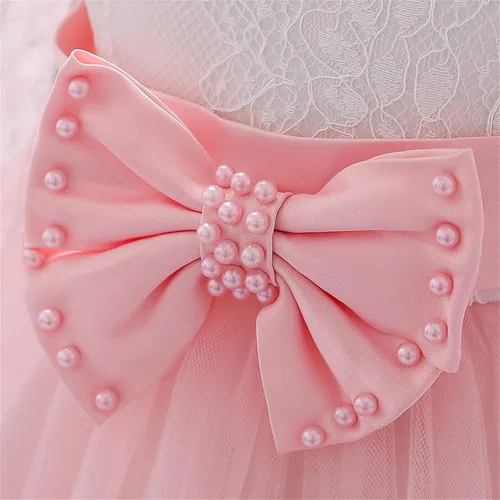 Miniatura 7 de Vestido de otoño de lino de algodón de manga larga con tutú de flores, vestido de princesa, vestido de tul para Navidad