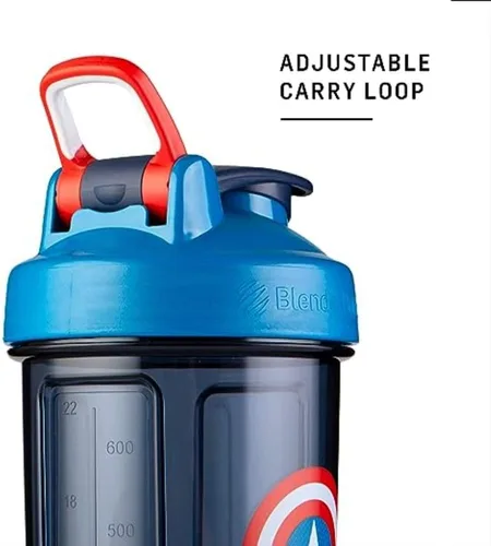 Miniatura 5 de BlenderBottle Marvel Shaker Bottle Pro Series perfecta para batidos de proteínas y antes del entrenamiento, 28 onzas, escudo del Capitán América
