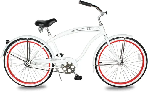 Miniatura 22 de MICARGI Bicicleta híbrida para adultos de 24/26 pulgadas, bicicleta híbrida de 1/7 velocidades para mujeres, hombres, personas mayores, bicicleta