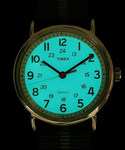 Miniatura 10 de Timex Reloj unisex Weekender de 1.496in, Negro, Weekender Slip Through - Reloj de correa de nailon