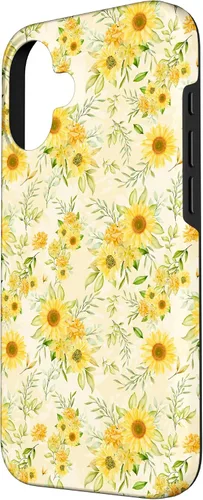 Miniatura 2 de Cute Sunflower Pattern Yellow Pastel Flower Case for iPhone 16