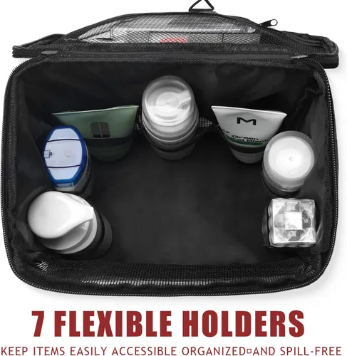 Miniatura 3 de EIMMBD Bolsa de ducha colgante, organizador de ducha portátil de mayor capacidad, bolsa de ducha mejorada para gimnasio, viajes, campamento