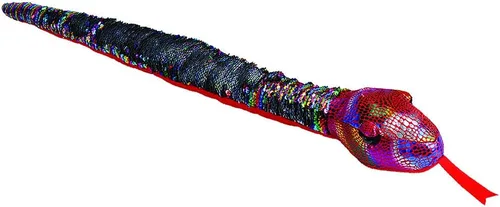 Wild Republic 23398 - Peluche de serpiente de peluche, diseño de arcoíris con lentejuelas, regalo para niños, juguete de peluche, 36.0 in, relleno