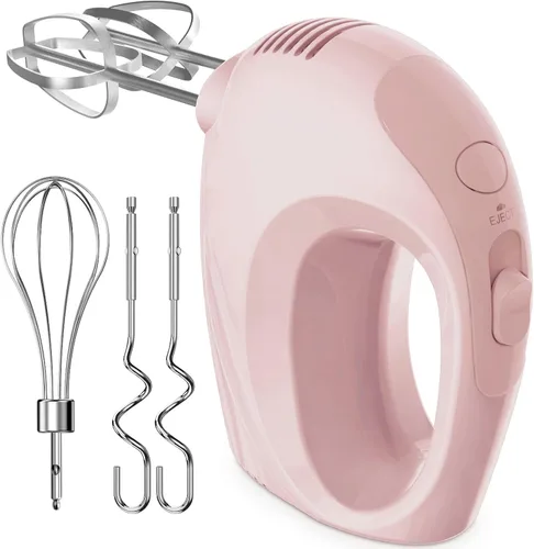Miniatura 7 de Mezclador de mano eléctrico de mano – Mezclador de cocina portátil de 7 velocidades eléctrico con 5 accesorios de acero inoxidable, batidor