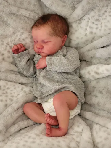 Miniatura 5 de Pinky Reborn Muñecas de bebé de 19 pulgadas realista recién nacido con cuerpo suave muñeca de juguete para niños pequeños, el mejor regalo