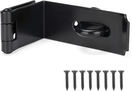 Miniatura 6 de HILLMASTER Cerrojo de puerta de 90 grados, 7-3/4 pulgadas extra grueso de acero de servicio pesado, cerradura de puerta de seguridad, cierre