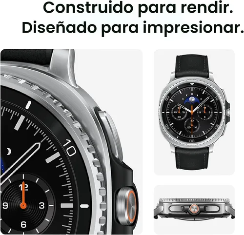 Miniatura 2 de Samsung Galaxy Watch 8 Classic (2025) - Reloj inteligente Bluetooth de 1.81 pulgadas, diseño de cojín, bisel giratorio, botón rápido, entrenamiento