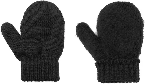 Miniatura 2 de Durio Conjunto de gorro y guantes de invierno para niños pequeños, sombreros de Papá Noel para niños, guantes de nieve cálidos y acogedores