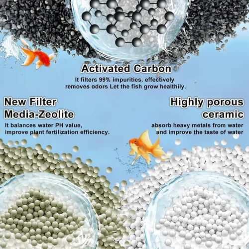 Miniatura 2 de Paquete de 6 cartuchos de filtro de acuario para filtros Whisper Bio-Bag, cartuchos de filtro de repuesto grandes para filtros Whisper 20i