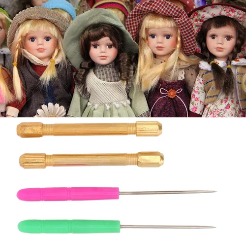 Miniatura 4 de 10 Herramienta de enraizamiento de pelo de muñeca, herramienta de peluca de pelo de muñeca, soporte de metal resistente herramienta de fabricación