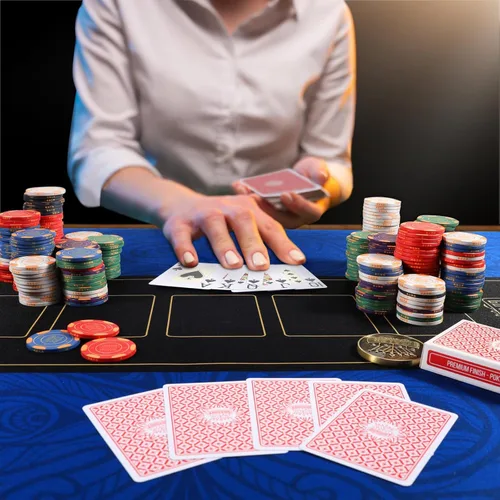 Miniatura 6 de GUTSHOT Alfombrilla de Póquer Plegable de Calidad de Casino Paño de Mesa de Póquer Resistente al Agua, Multi-Spandex Suave Juego Impermeable
