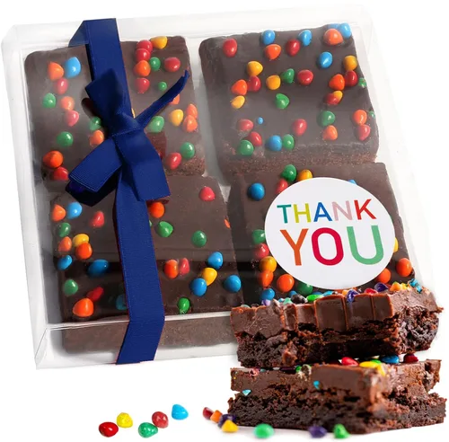 Miniatura 10 de Cesta de regalo de galletas de brownies de Pascua, regalo de comida de chocolate envuelta individualmente para hombres, mujeres y niños, paquete