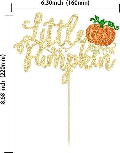 Miniatura 2 de Gyufise Decoración para pastel de calabaza pequeña, decoración de pastel de calabaza, baby shower, decoración de pastel temático de otoño, baby