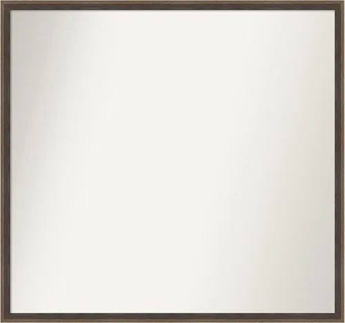 Miniatura 26 de Amanti Art Brown Bathroom Mirror for Over Sink, 23x41 Custom Made Hardwood Wedge Mocha Rectangle Vanity Mirror, Large Modern Wood Frame, Hangs