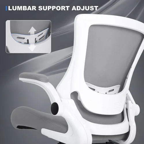 Miniatura 8 de Misolant Silla de Oficina Alta, Silla de Dibujo Técnico para Escritorio para Trabajar de Pie, Silla de Oficina Alta con Soporte Lumbar Ajustable