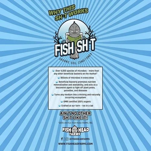 Miniatura 8 de Fish Head Farms - Acondicionador orgánico de suelo para mejorar el rendimiento y el sabor. Mejora la eficiencia de los fertilizantes. Útil tanto