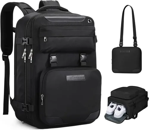 Miniatura 10 de Maelstrom Mochila de viaje para mujeres y hombres, mochila impermeable para laptop de 17 pulgadas, regalo para mochila de trabajo escolar con bolsa