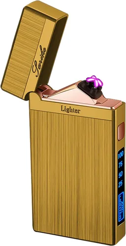 Miniatura 15 de YOZWOO Encendedor eléctrico recargable, encendedor de arco de llama de alta potencia, encendedores USB con indicador de batería LED, encendedores