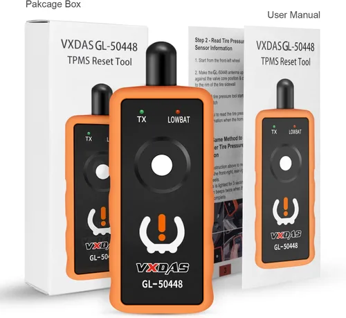 Miniatura 6 de VXDAS GL50448 Herramienta de reaprendizaje TPMS Compatible para GM Chevy Herramienta de activación de restablecimiento del sensor de presión