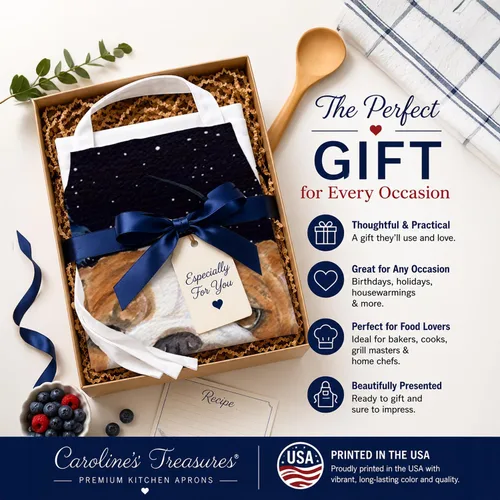 Miniatura 7 de Caroline's Treasures Delantal unisex Starry Night By Suzanne