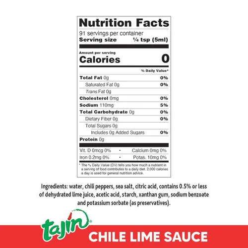 Miniatura 3 de Tajín - Salsa de lima Chile, salsa de lima chilena mexicana suave para aperitivos, tacos, alas, nachos, frutas y cócteles, sabor picante y picante