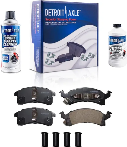 Miniatura 24 de Detroit Axle - Zapatas de freno traseras para Chevrolet Aveo Aveo5 Spark Pontiac G3 Suzuki Swift+ Reemplazo de zapatas de freno semimetálicas