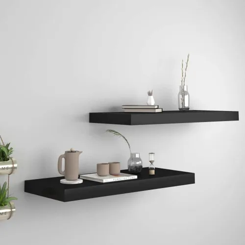 Miniatura 182 de Estantes flotantes de pared, juego de 4 estantes decorativos para montar en la pared, estante colgante con soportes invisibles para decoración