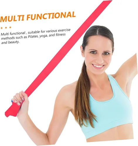 Miniatura 6 de LIOOBO Banda de resistencia TPE para yoga para estiramiento de cuerpo completo y entrenamiento de fuerza, banda de ejercicio portátil para hombros