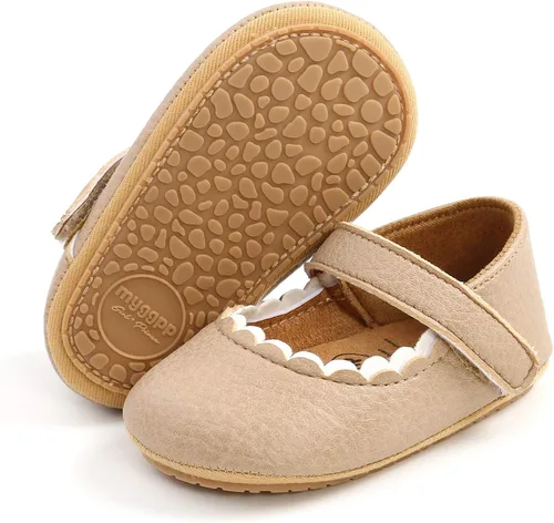 SOFMUO Mary Jane - Zapatos planos con lazo, zapatos de ballet para niñas pequeñas, primeros caminantes, para boda, Navidad, zapatos de vestir